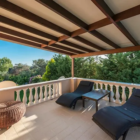 Villa Maxim With Private Pool & Tennis Court Halikounas Exterior foto